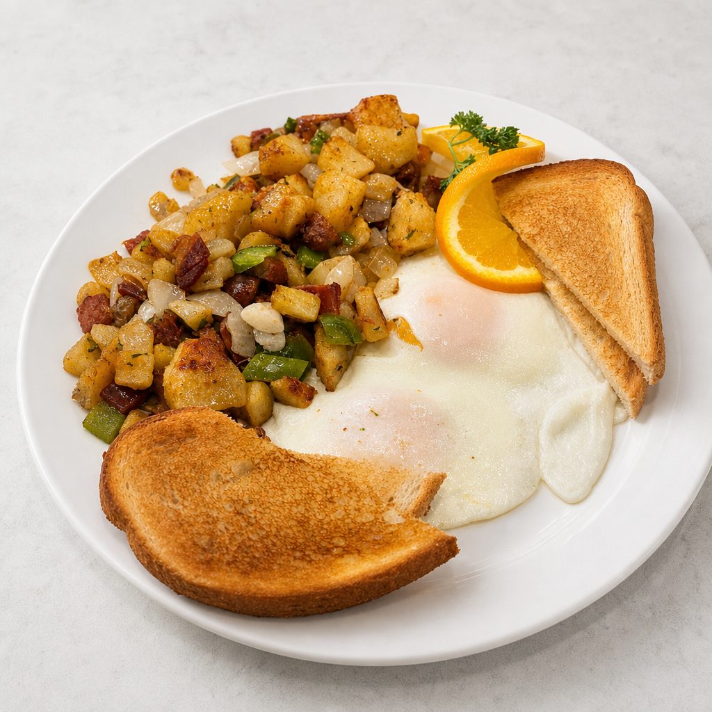 Skillet breakfast.