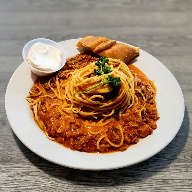 Pasta Bolognese.