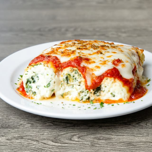 Baked Manicotti.